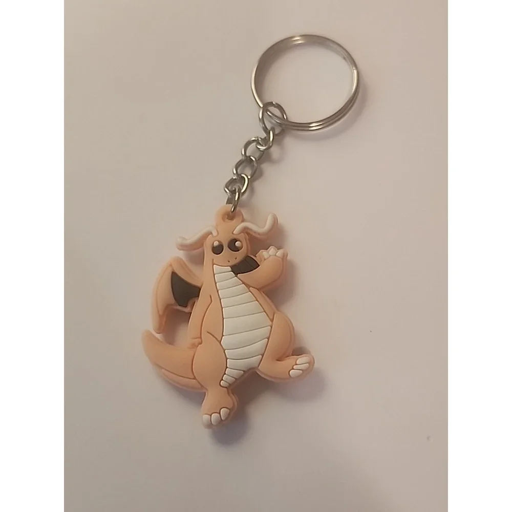 Small Dragonite Pokémon‎ 2 Sided Rubber Keychain